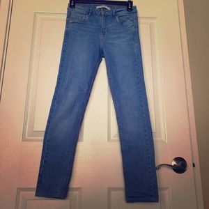 Zara Trafaluc Denim Light Blue Jean Midrise